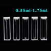 OP30, Semi Micro Cuvettes, 2 Duidelijke Vensters, Volume: 0.35/0.7/1.05/1.4/1.75mL, PTFE Deksels, Optisch Glasmateriaal