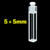 QC2601, 5x5mm Długość ścieżki Fluorescencja Kwarcowa Kuweta, 875uL, PTFE Korek