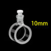QF18, Celda polarímetro cilíndrica estándar de 10 mm con tapón de PTFE, cuarzo de 2,8 ml