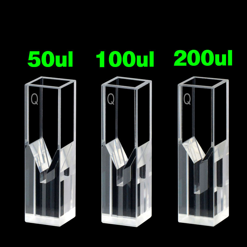 Cuvette De Fluorescence En Micro-quartz Avec Couvercle - Volume 50 µl à 200 µl - Hauteur 5,5 Mm - Pour Analyses UV/visible