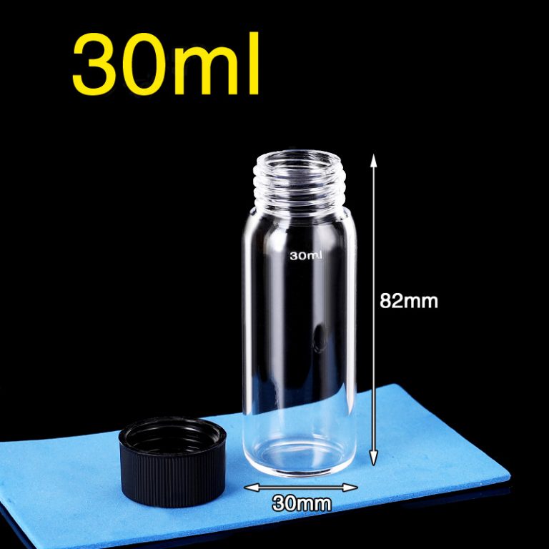 QL5313, 30mL, 30 x 82mm, Screw Quartz Sample Vials – CotsLab